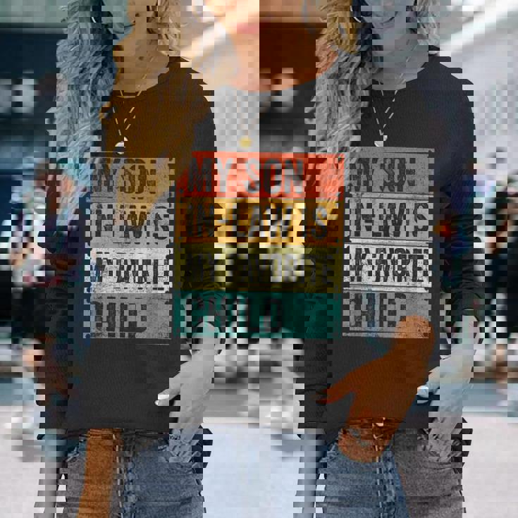 Myon In Law Is My Favorite Child 父の日 長袖Tシャツ 彼女への贈り物