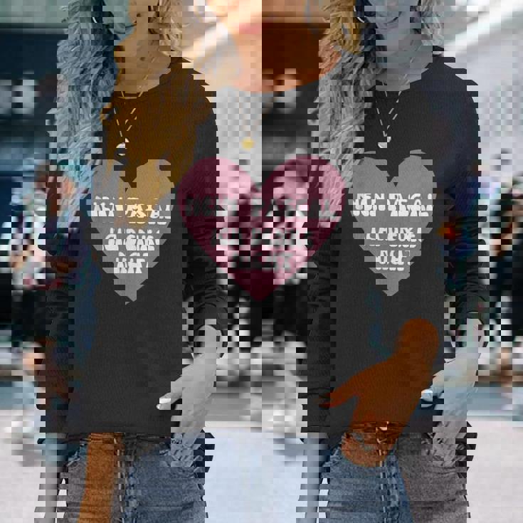 No Pascal I Think Not Heart Memes 長袖Tシャツ 彼女への贈り物