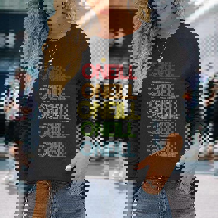 Oneillの名前 長袖Tシャツ 彼女への贈り物