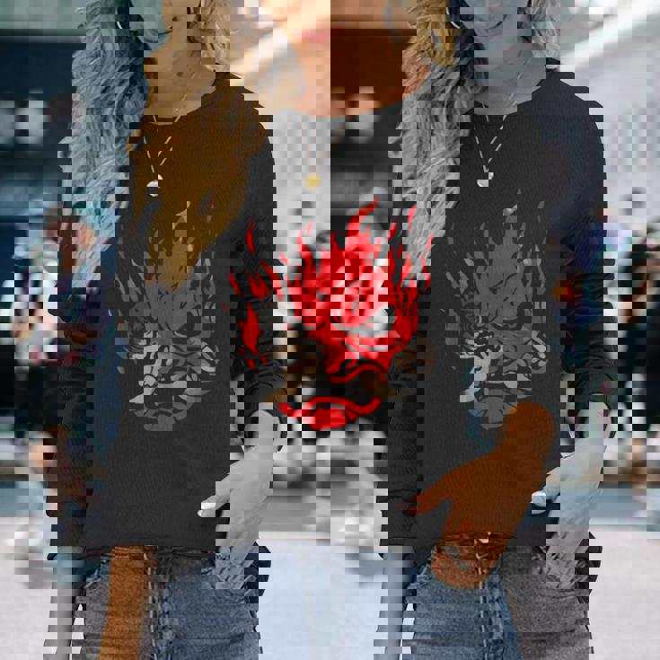 Onicyborg Cyberpunk 長袖Tシャツ 彼女への贈り物