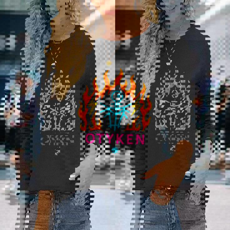 Otyken 民族音楽バンド 先住民族風 民族風 民芸品 長袖Tシャツ 彼女への贈り物