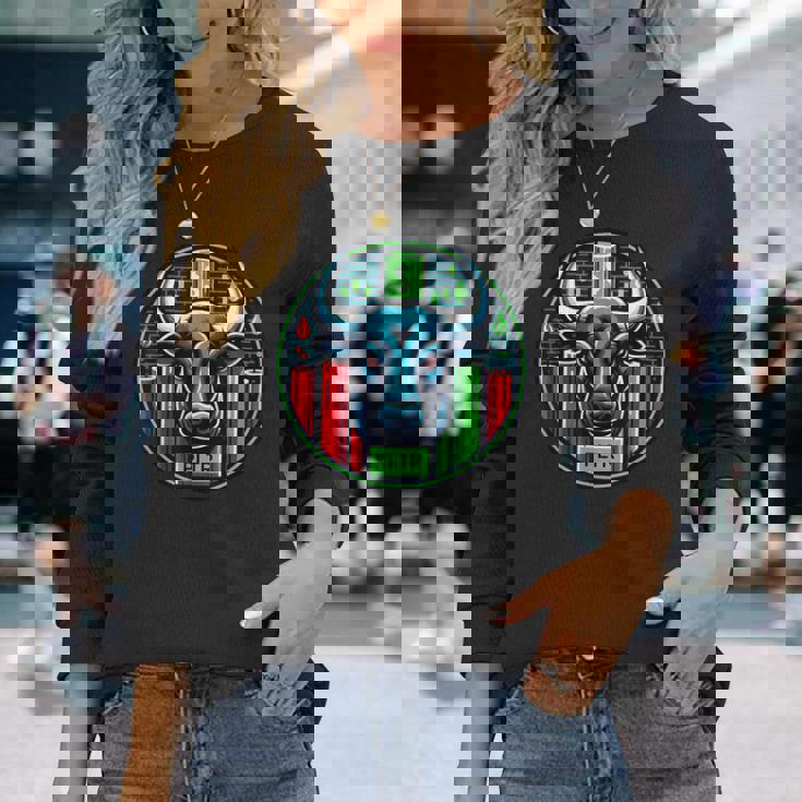 Pltr株式市場ティッカー 長袖Tシャツ 彼女への贈り物