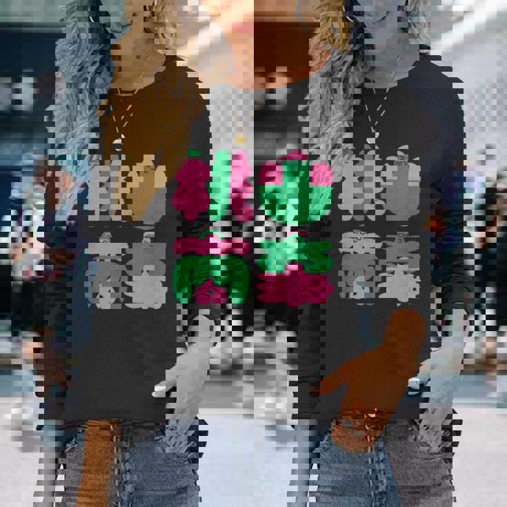 Podcast “桃山商事” Charcoal 長袖Tシャツ 彼女への贈り物