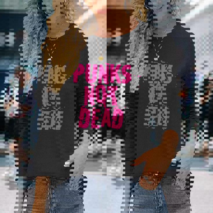 Punks Not Dead パンクズ・ノット・デッド 長袖Tシャツ 彼女への贈り物