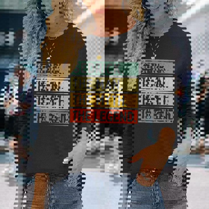 Sedrick The Man The Myth The Legend面白い パーソナライズ 引用 長袖Tシャツ 彼女への贈り物