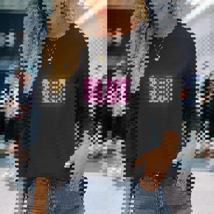 Slut 長袖Tシャツ 彼女への贈り物
