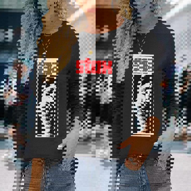 Stax「Classicnap」ロゴ。 長袖Tシャツ 彼女への贈り物