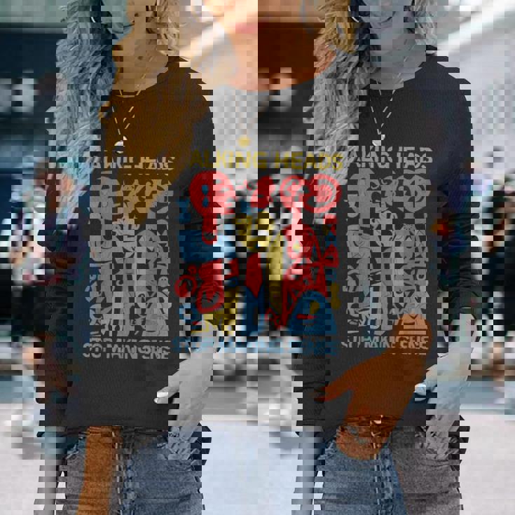 Stop Makingensee おしゃべりヘッド レトロ 面白いデザイン 長袖Tシャツ 彼女への贈り物