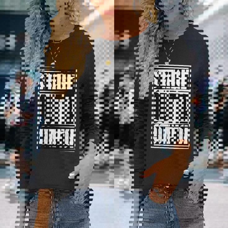 Straight Out Of Compton ファニーグラフィック 長袖Tシャツ 彼女への贈り物