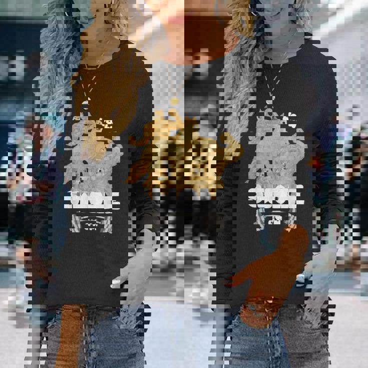 Swole Gymwole Doge Meme Buff Doge Meme 長袖Tシャツ 彼女への贈り物