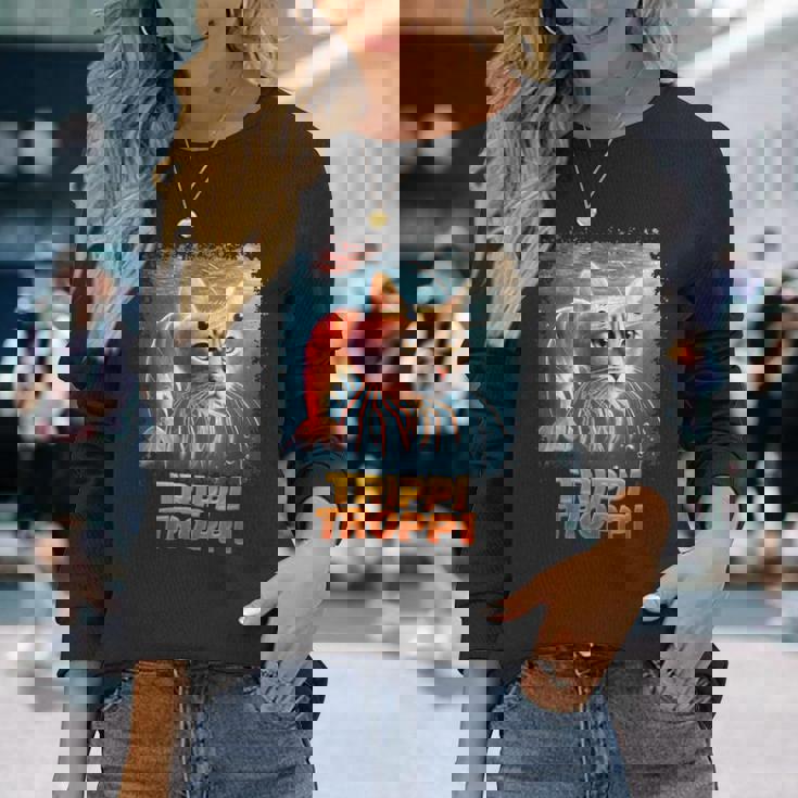 Trippi Troppi イタリアンブレインロットミーム 長袖Tシャツ 彼女への贈り物