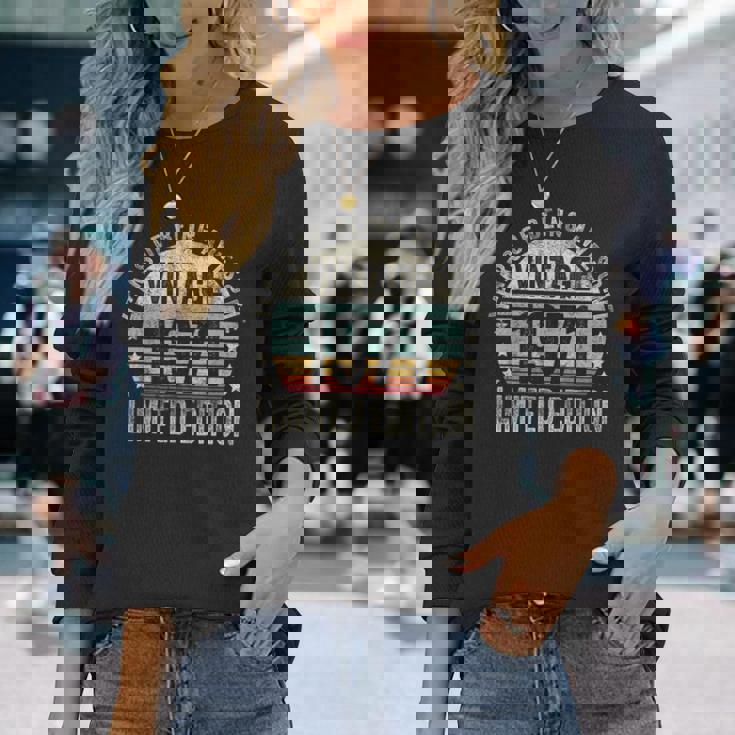 Vintage 1971For Retro 1971 Birthday 長袖Tシャツ 彼女への贈り物