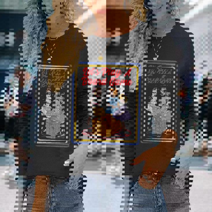 Vintage Horror Board Gameintage Child Game Horror 長袖Tシャツ 彼女への贈り物