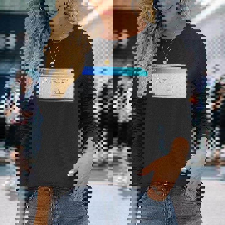 Windows 95 ヴィンテージ ヴェイパーウェーブ Windows 95 長袖Tシャツ 彼女への贈り物