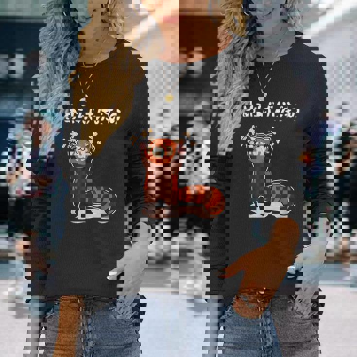 「だめにんげんだもの」文字入り おもしろ 筆文字 面白い バック 面白い 長袖Tシャツ 彼女への贈り物