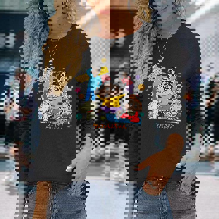 【まんが】クレヨンしんちゃん 野原一家 長袖Tシャツ 彼女への贈り物