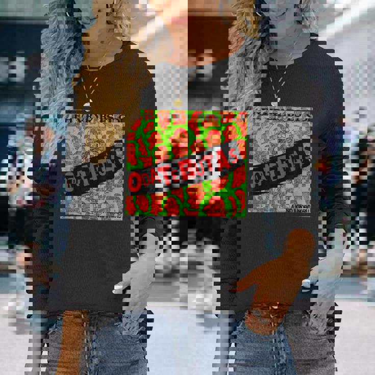 おだてブタがいっぱい デザインa 長袖Tシャツ 彼女への贈り物