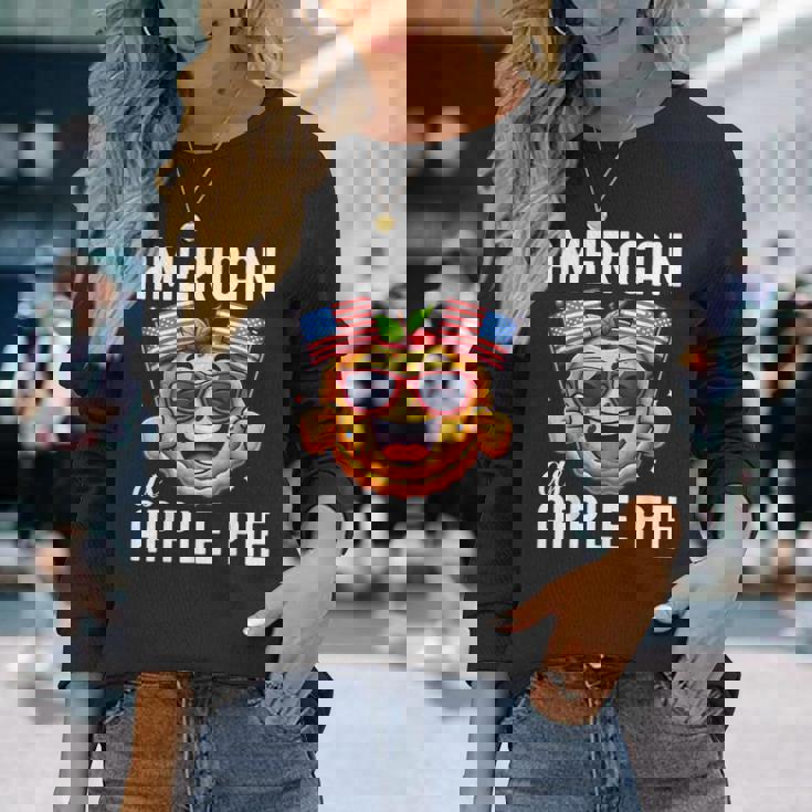 かわいいアメリカンアップルパイシャツ メンズ レディース キッズ 長袖Tシャツ 彼女への贈り物