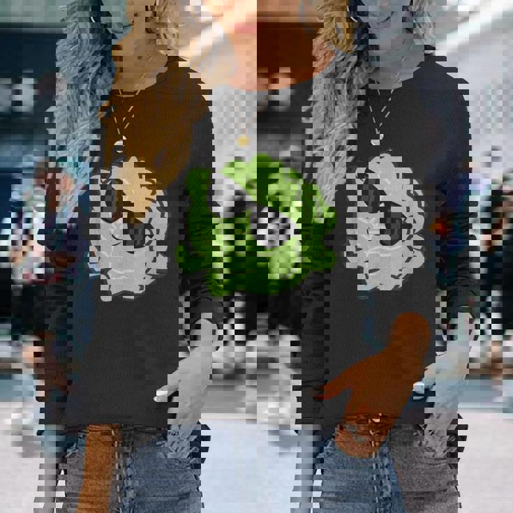 かわいいキャベツ 果実 リラックスできるレイジーキャベツ 長袖Tシャツ 彼女への贈り物