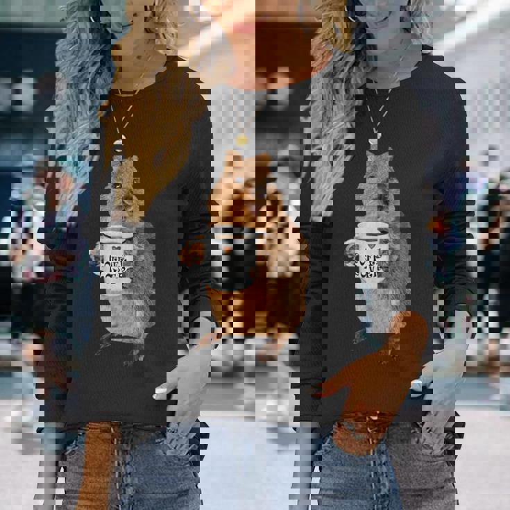 かわいいクオッカ コーヒーマグ ギフト 長袖Tシャツ 彼女への贈り物