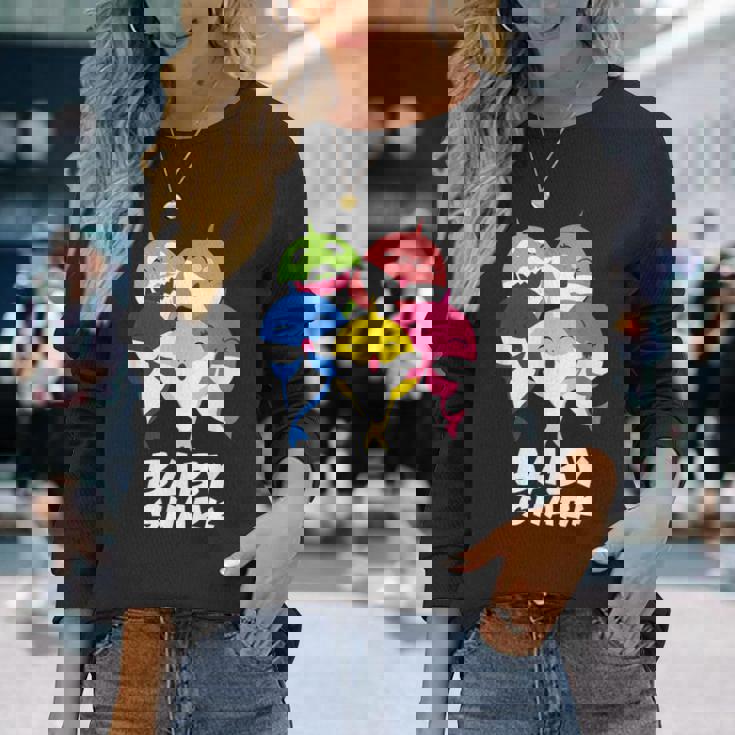 かわいいベビーシャークドゥードゥーギフト 長袖Tシャツ 彼女への贈り物
