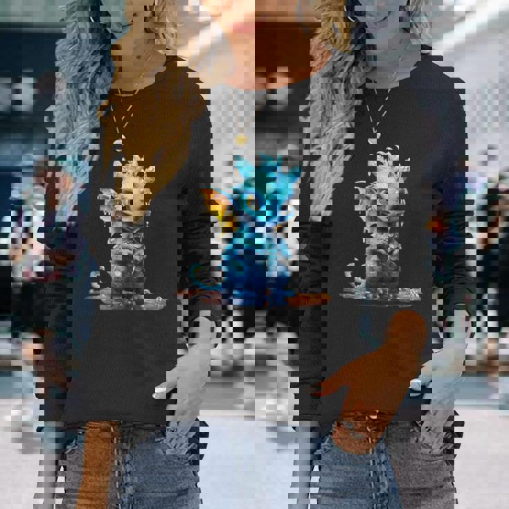 かわいい青龍 長袖Tシャツ 彼女への贈り物