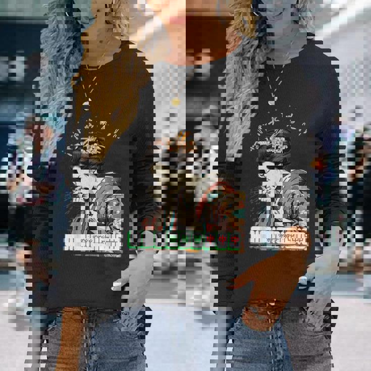 くしゃみの役満【Ukiyo-Eer2】 長袖Tシャツ 彼女への贈り物