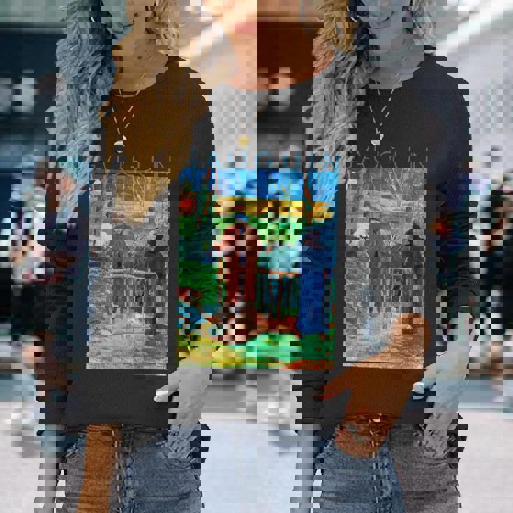 こんにちはゴーギャンさん 長袖Tシャツ 彼女への贈り物