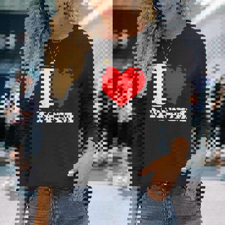 ななみ大好き 名 長袖Tシャツ 彼女への贈り物