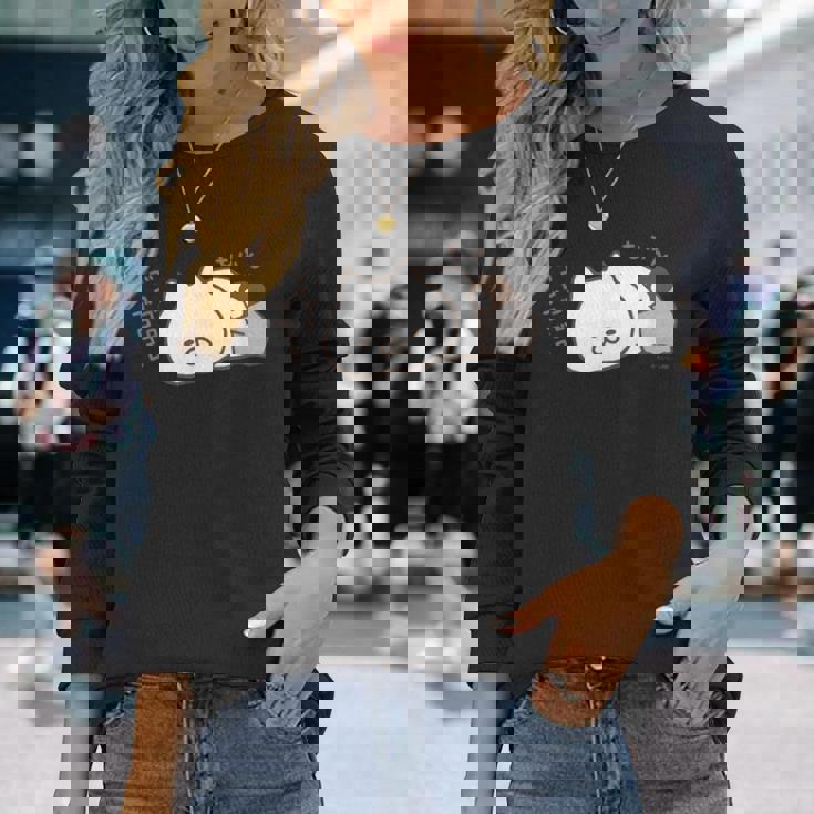 ねこぺん日和 もふん 長袖Tシャツ 彼女への贈り物