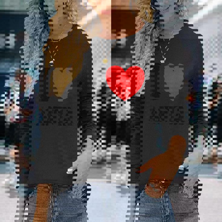 アイ・ラブ・アーニャ 長袖Tシャツ 彼女への贈り物