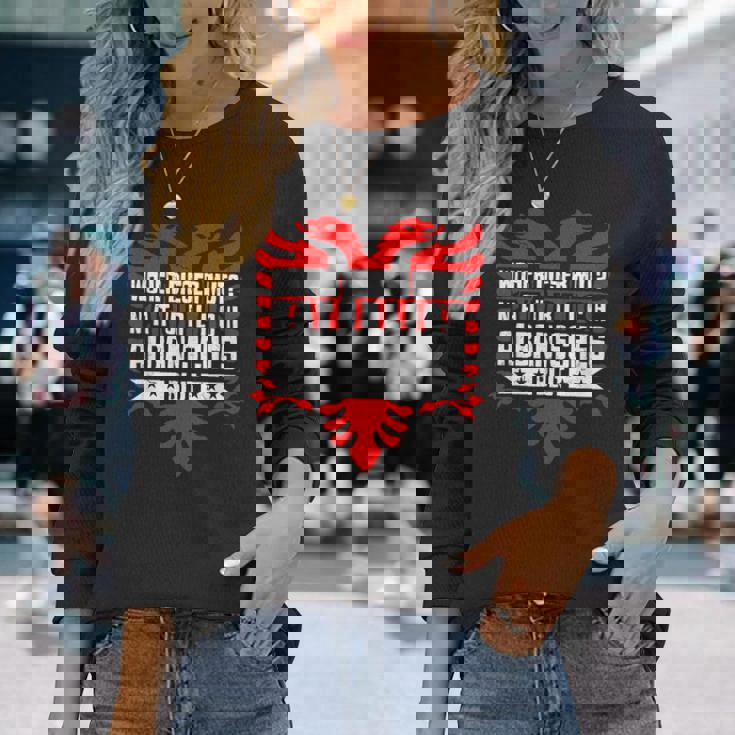 アルバニアブラッドアルバニアイーグル 長袖Tシャツ 彼女への贈り物