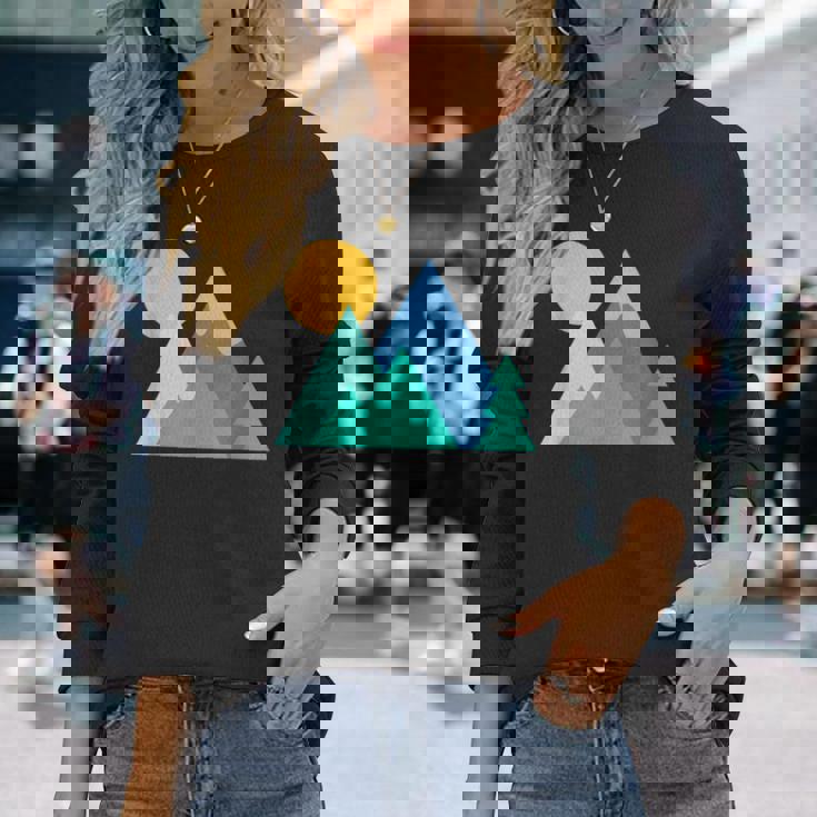 アルピニズム アルパイン・フォーゲット・ミー・ノット スキー マウンテンフラワー 長袖Tシャツ 彼女への贈り物