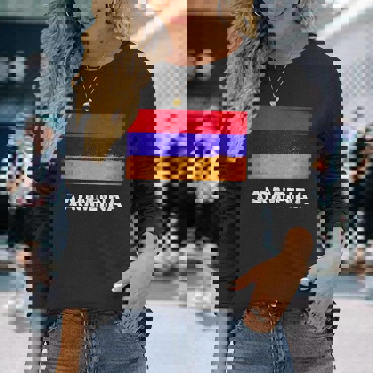 アルメニア国旗tシャツ 長袖Tシャツ 彼女への贈り物