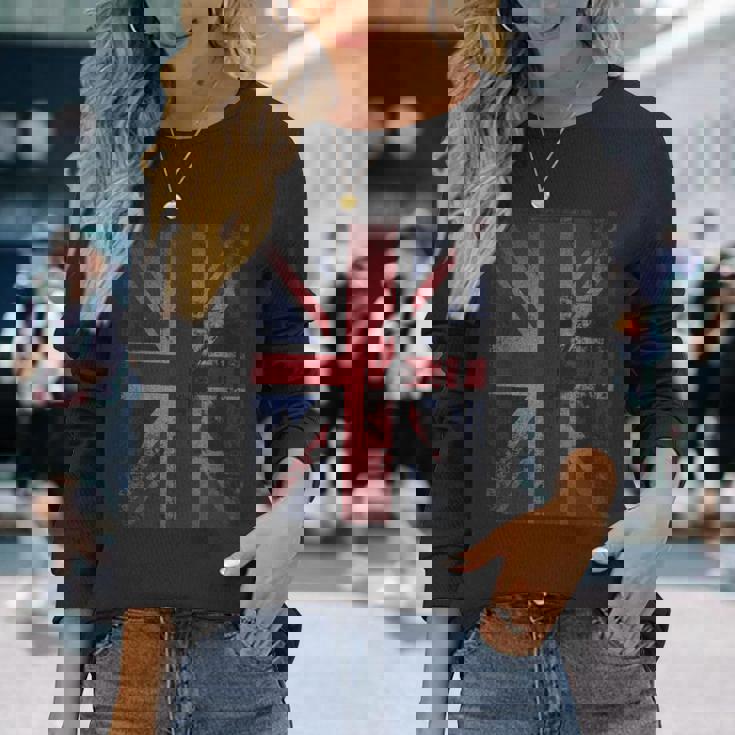 イギリス 国旗 ロンドン メンズ ユニオン ジャック イングランド ロック モッズ アーミー Army かっこいい Uk 長袖Tシャツ 彼女への贈り物