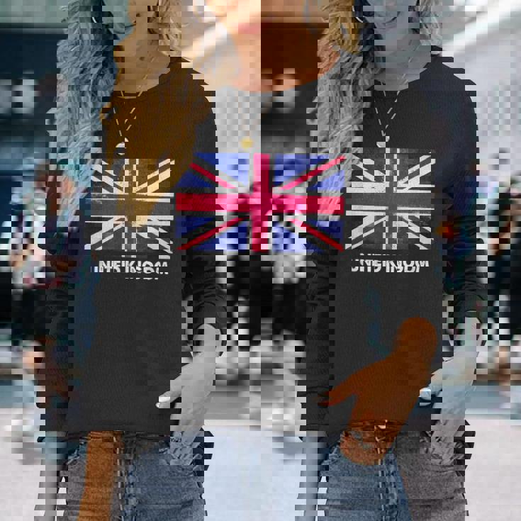 イギリス国旗tシャツ 長袖Tシャツ 彼女への贈り物