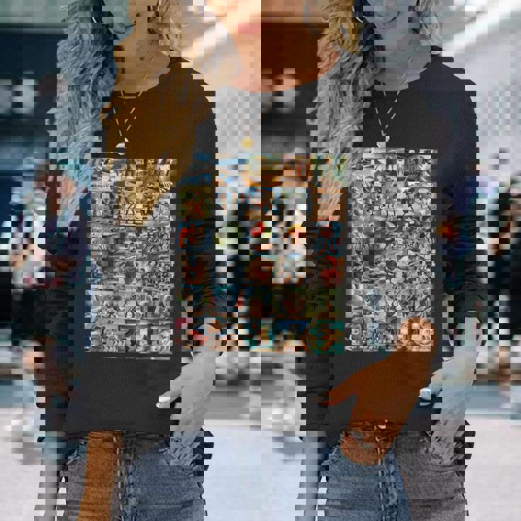 イタリアンブレインロットファニーミーム 長袖Tシャツ 彼女への贈り物