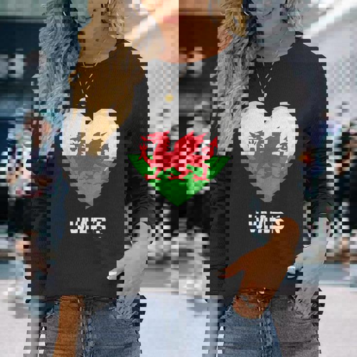 ウェールズ国旗ジャージ ウェールズ 長袖Tシャツ 彼女への贈り物