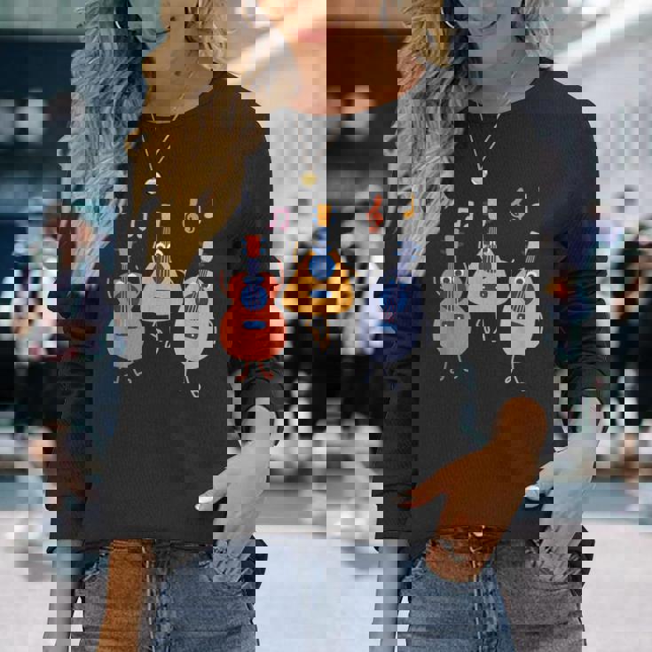 ウクレレダンスwithウクレレミュージシャン軍団 長袖Tシャツ 彼女への贈り物