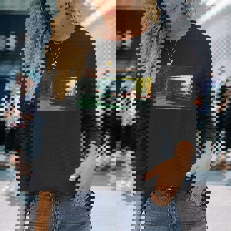 エドワード・ホッパーズ・ナイトホークス 長袖Tシャツ 彼女への贈り物