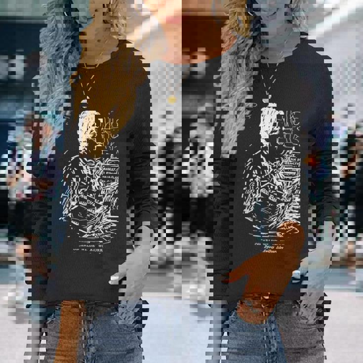 オスカー・ワイルド At Work By オーブリー・ビアズリー 1893 長袖Tシャツ 彼女への贈り物