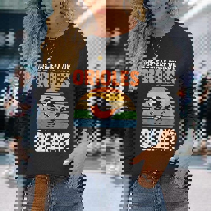 オリオールズが本当に好きだいいか？オリオール 長袖Tシャツ 彼女への贈り物