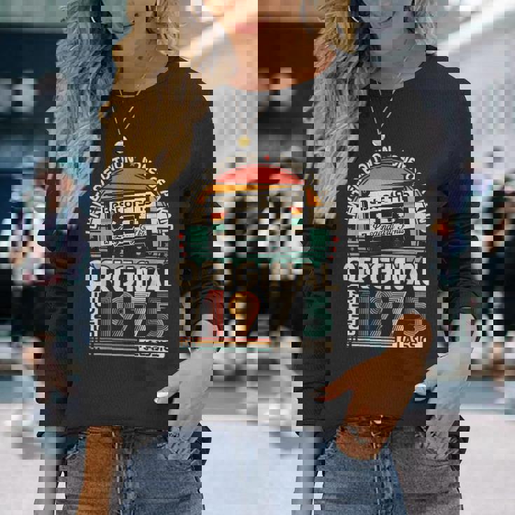 オリジナル1975 50周年記念ギフト 男女兼用 長袖Tシャツ 彼女への贈り物