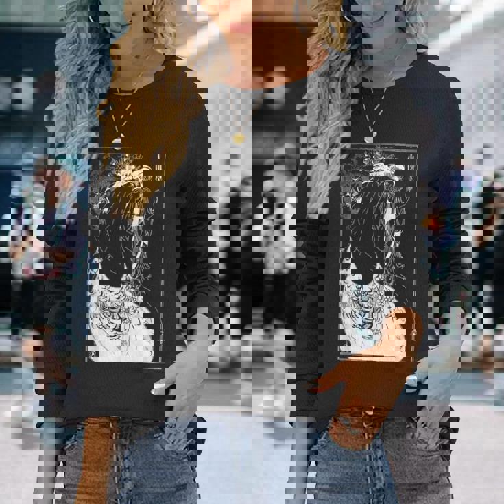 オーブリー・ビアズリーのピーコックスカート1893 長袖Tシャツ 彼女への贈り物