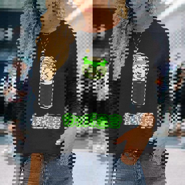 カッパ巻き【カッパ くん】河童 お寿司【どうぶつフレンズ】妖怪 ゆるくて かわいい キャラクター イラスト 長袖Tシャツ 彼女への贈り物