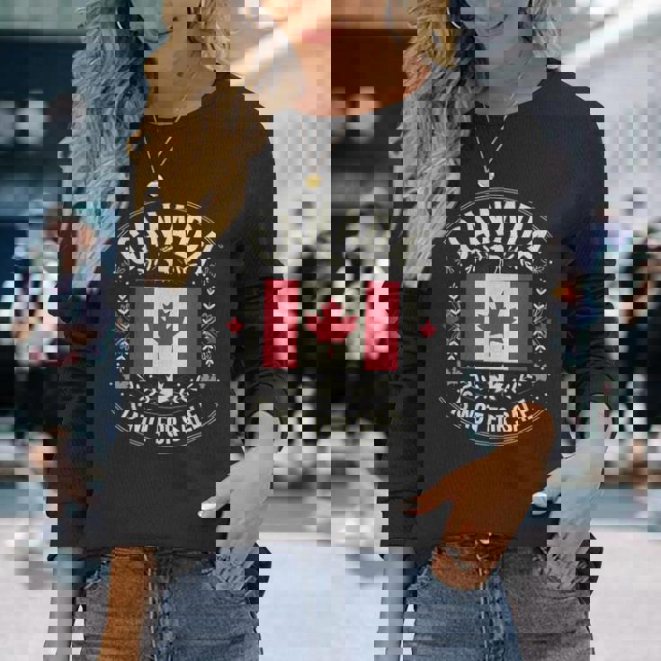 カナダは非売品です 愛国的なカナダ人 長袖Tシャツ 彼女への贈り物