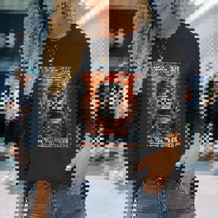 カプチーノ アサシーノ イタリアン ブレイン ロート 長袖Tシャツ 彼女への贈り物