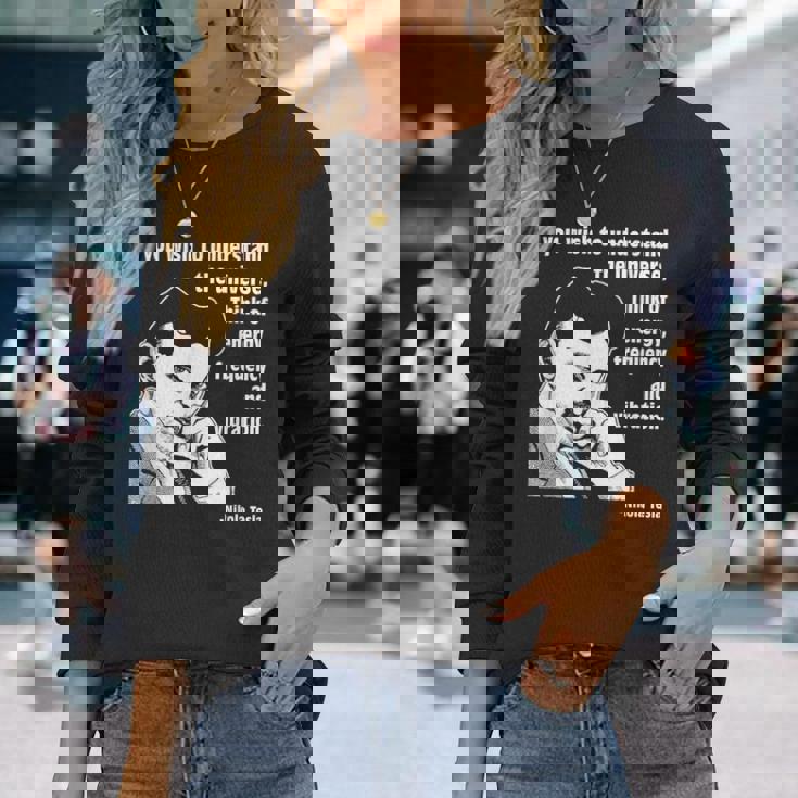 カルバン・ミラtシャツ ニコラ・テスラ 長袖Tシャツ 彼女への贈り物