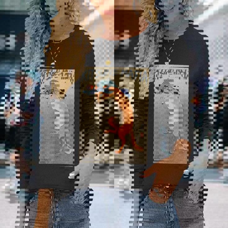 キツネマフィア アニメ 九尾狐魂 浮世絵 日本語 長袖Tシャツ 彼女への贈り物