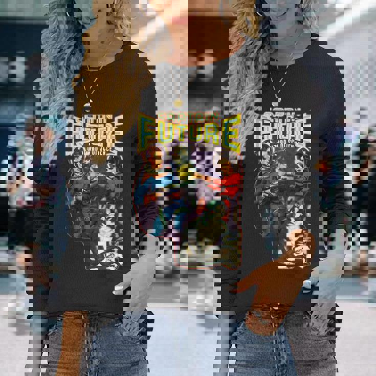 キャプテンフューチャー ヴィンテージfパルプアート 長袖Tシャツ 彼女への贈り物